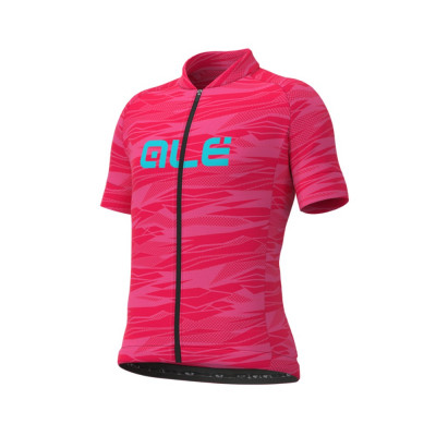 Letní cyklistický dres dětský ALÉ BIMBO KID ROCK růžový