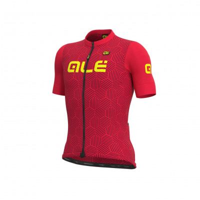 Letní cyklistický dres pánský ALÉ SOLID CROSS červený