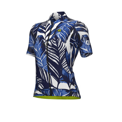 Letní cyklistický dámský dres Alé Cycling Leaf PR-S modrý