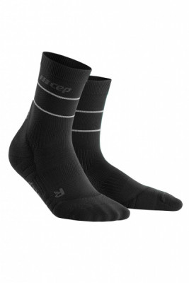 Kompresní vysoké ponožky CEP REFLECTIVE pánské černé