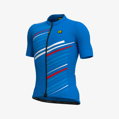 Letní cyklistický dres pánský ALÉ SOLID FLASH modrý