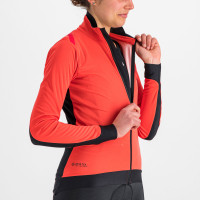 Zimní cyklistická bunda dámská Sportful Fiandre Medium červený grepfruit