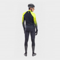 Zateplený cyklistický dres pánsky Alé R-EV1 Clima Protection 2.0 Velocity Wind G+ žltý