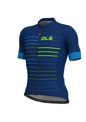 Letní cyklistický dres pánský ALÉ SOLID ERGO modrý
