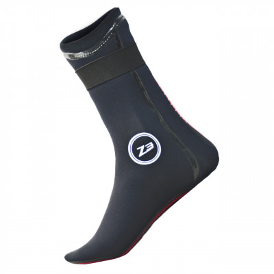 Neoprenové ponožky na triatlon Heat-Tech Zone3 černé/červené