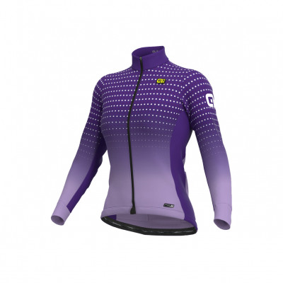 Zateplený cyklistický dres dámský ALÉ PRS BULLET MICRO LADY fialový