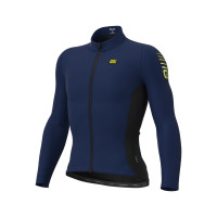 Zateplený cyklistický dres pánsky ALÉ R-EV1 CLIMA PROTECTION 2.0 WARM RACE JACKET modrý