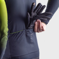 Zateplený pánský cyklistický dres Alé Cycling R-EV1 Clima Protection 2.0 Velocity Wind G+ žlutý