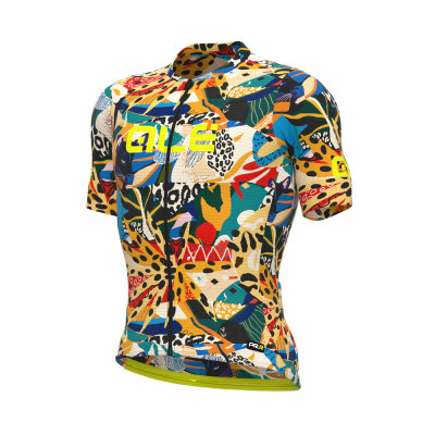 Letní cyklistický pánský dres Alé Cycling PR-R Kenya žlutý