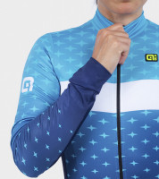 Zimný dámsky cyklistický dres Alé PR-R Stars modrý
