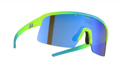 Cyklistické brýle Neon Arrow 2.0 zelené/modré, Mirror blue cat. 3