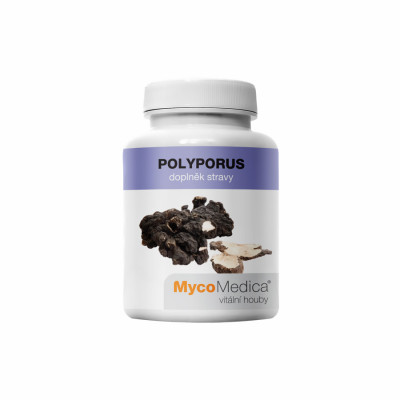 Vitální houby Polyporus MycoMedica v optimální koncentraci 30% 90 kapslí