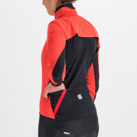 Zimní cyklistická bunda dámská Sportful Fiandre Medium červený grepfruit