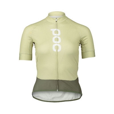 Letní cyklistický dres dámský POC Essential Road zelený