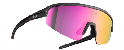 Cyklistické brýle Neon Arrow 2.0 Small černé/fialové + Pevné pouzdro, Mirror violet cat. 3