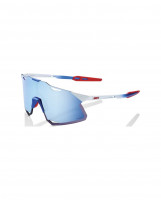 Cyklistické brýle 100% Hypercraft - TotalEnergies Team Matte White / Metallic Blue - HiPER Blue Multilayer Mirror