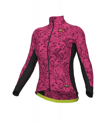 Zateplený cyklistický dres dámský Alé Cycling Papillon PR-R růžový