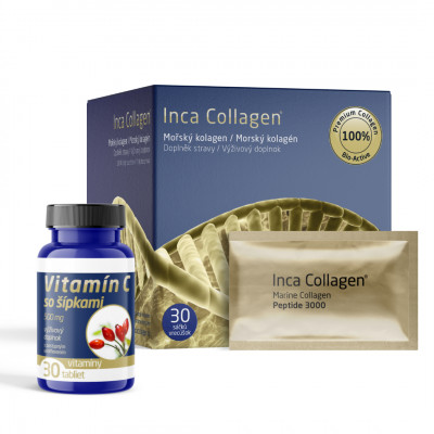 Inca Collagen - přírodní mořský kolagen v prášku + vitamín C zdarma