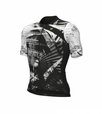 Letní cyklistický dres Alé Cycling Palm PR-E pánský černý/bílý
