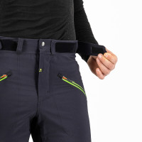 Čierne/fluo zelené pánske outdoorové nohavice Karpos K-PERFORMANCE MOUNTAINEER