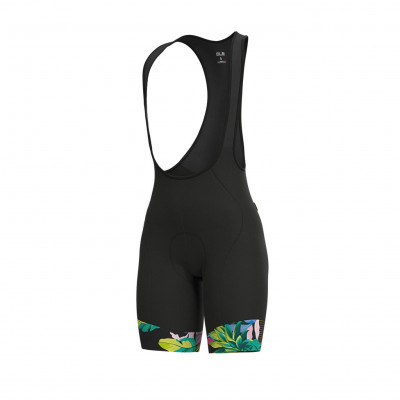 Letní cyklistické kalhoty dámské Alé SOLID Tropika Lady černé/zelené