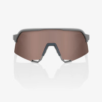 Cyklistické okuliare 100% S3 Soft Tact Stone Grey HiPER Crimson Silver Mirror Lens sivé