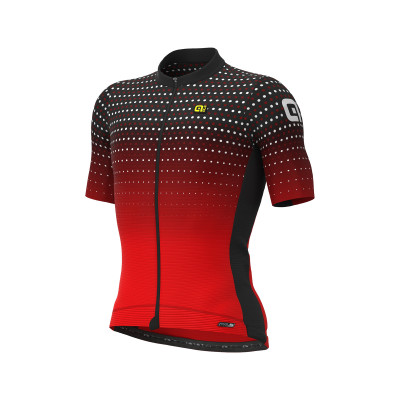 Letní cyklistický dres pánský Alé PRS Bullet černý/červený
