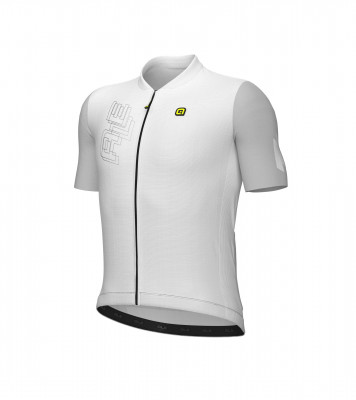 Letní cyklistický dres Alé Cycling Follow Me PR-E pánský bílý