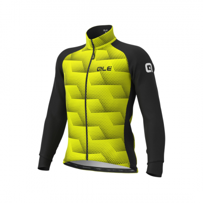 Zimní cyklistická pánská bunda Alé Cycling Solid Sharp černá/žlutá