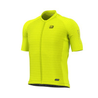 Letný cyklistický dres pánsky ALÉ R-EV1 C SILVER COOLING žltý