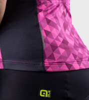 Letní cyklistický dámský dres bez rukávů Alé Cycling Solid Triangles Lady růžový