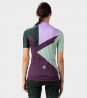 Letní cyklistický dámský dres Alé Cycling Solid Next fialový/zelený