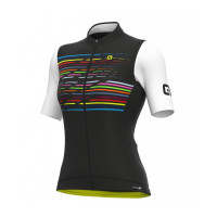Letný cyklistický dres dámsky ALÉ PR-S LOGO LADY čierny