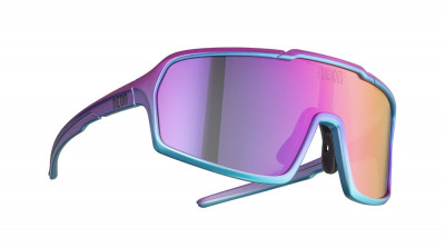 Cyklistické brýle Neon Arizona modré/fialové + Pevné pouzdro, Mirror violet cat. 3