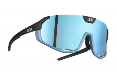 Cyklistické brýle Neon Optic Canyon Avio/Black Matt, Mirror Super White Cat. 3