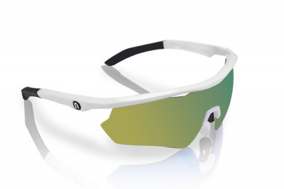 Cyklistické brýle Neon STORM White Mirrortronic zlaté