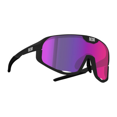 Cyklistické brýle Neon Volcano černé/fialové + Pevné pouzdro, Mirror HD fastred cat. 3