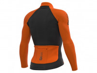 Zimný cyklistický dres pánsky Alé Cycling R-EV1 Clima Protection 2.0 Warm Race oranžový