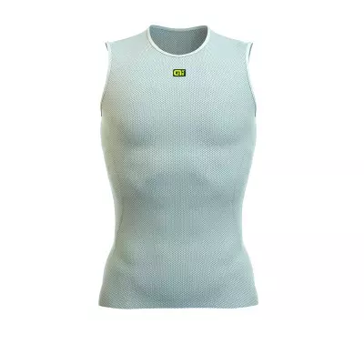 Cyklistická funkční vrstva pánska ALÉ INTIMO VELO ACTIVE SLEEVELESS bílá