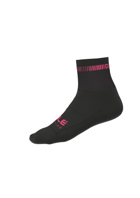 Letní cyklistické ponožky Alé Cycling Logo Q-Skin Socks černé