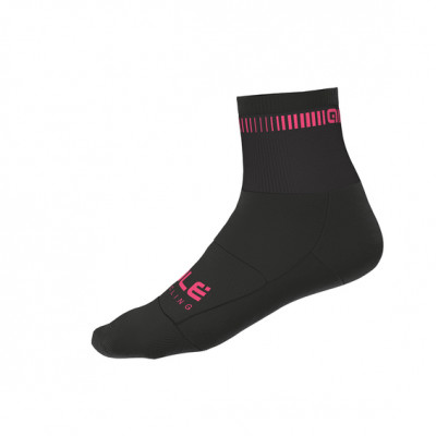 Letní cyklistické ponožky Alé Logo Q-Skin Socks černé