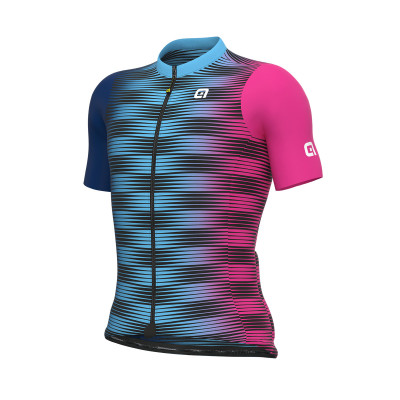 Letní cyklistický pánský dres Alé Cycling Dinamica Pragma modrý/fialový