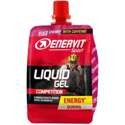 Energetický gel Enervit Liquid s kofeinem višeň 60 ml