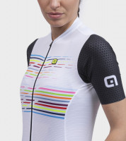 Letní cyklistický dámský dres Alé PR-S Logo Lady bílý
