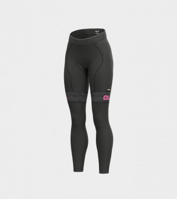 Zimní cyklistické kalhoty ALÉ dámské PR-R MILD černé/růžové