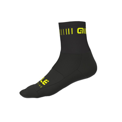 Letní cyklistické ponožky Alé Strada Q-Skin Socks černo-žlté