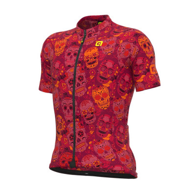 Letní cyklistický pánský dres Alé Cycling Solid Mexico rudý