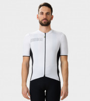 Letní cyklistický pánský dres Alé Cycling Solid Color Block bíly