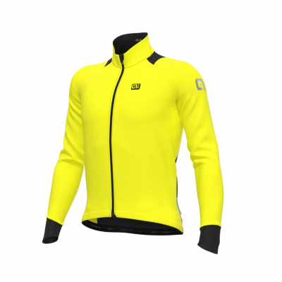 Zateplený cyklistický dres pánský Alé Cycling Klimatik K-Idro WR LS žlutý