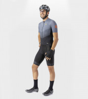 Letní pánské cyklistické kalhoty Alé Cycling Graphics PR-R Strada černé/šedé